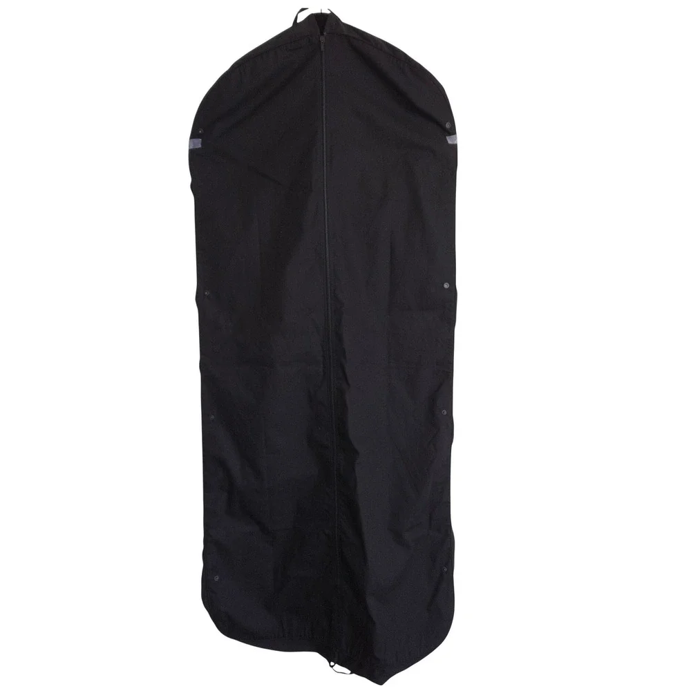 CHANEL Authentic Garment Bag & Velvet Gold CC Hanger Black Logo Suit Cover EUC